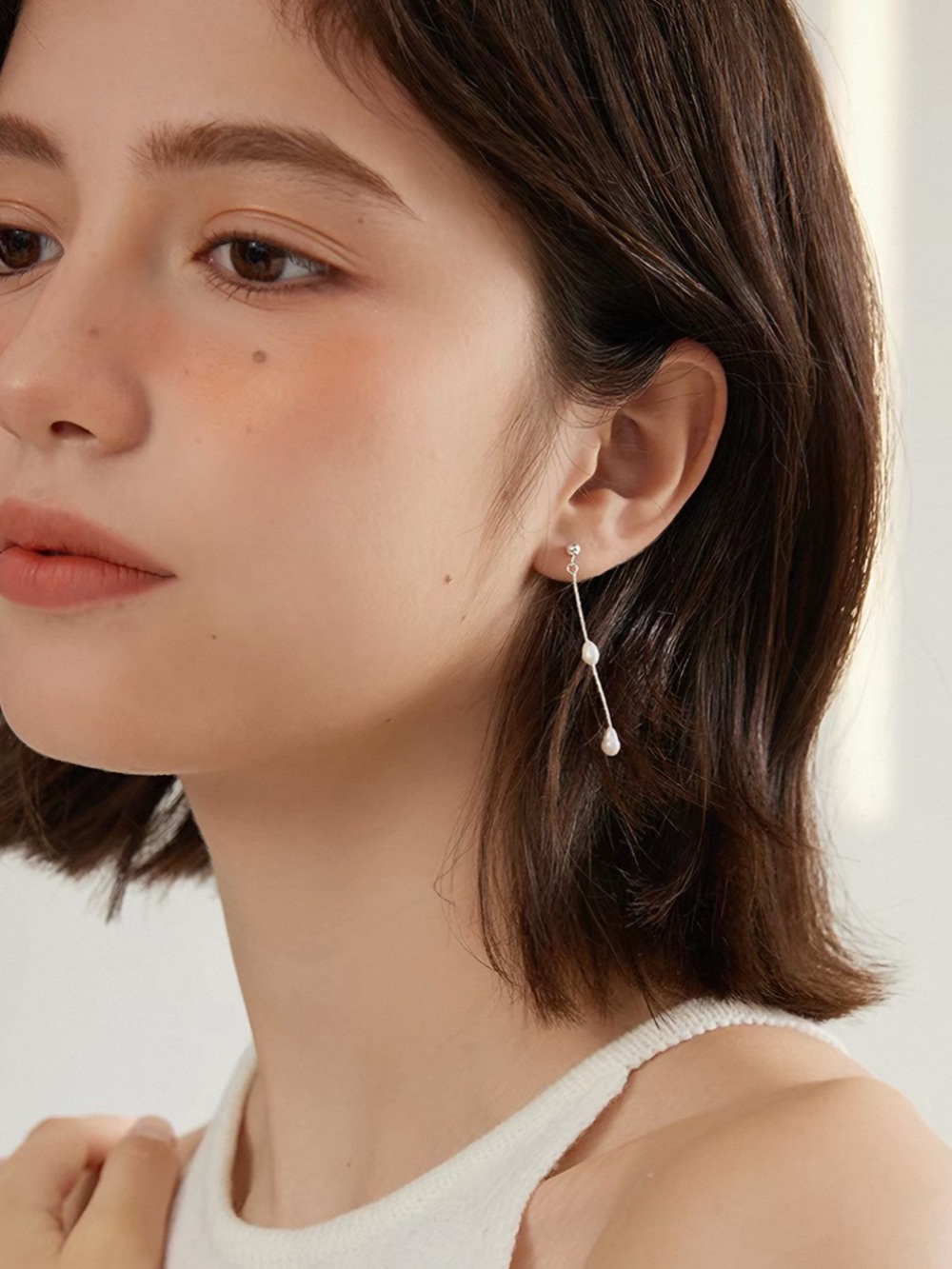 Baroque Pearl Drop silver 925 Earrings